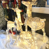 0709BA Christmas Deer Christmas Luminous Deer Hotel Shopping Mall View Show Window Decoration Decoration of Deer Mother and Son Outdoor Set Props